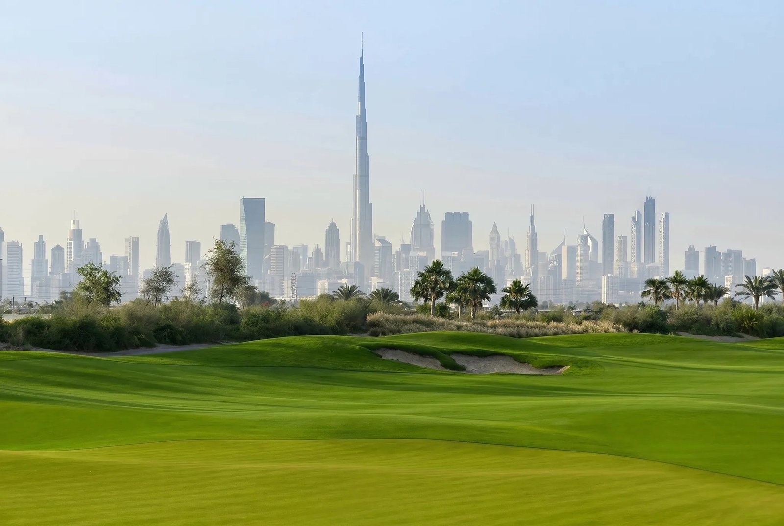 La skyline de Dubaï vue depuis Dubai Hills