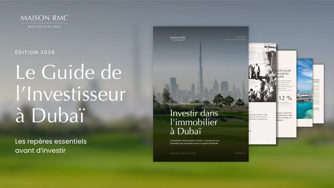 Bannière du guide Investir dans l'immobilier à Dubaï, édition 2026